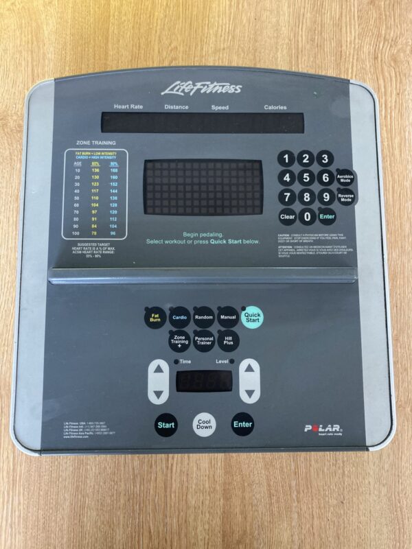 Life Fitness 95xi 95 xi Elliptical Upper Display Console Panel (FP129)