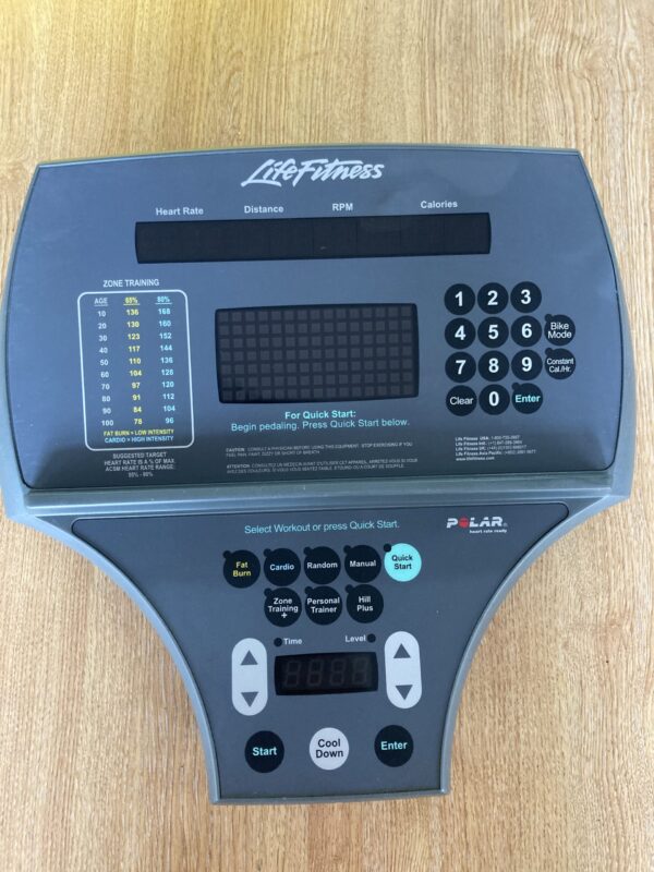 Life Fitness 95 c ci ri Upright Recumbent Bike Console Display Control Panel