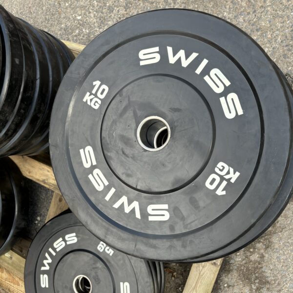 100kg SWISS Bumper Plate Set - Image 2