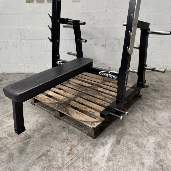 Legend USA Flat Olympic Bench with storage - Image 2